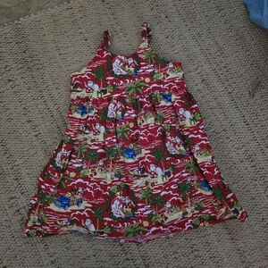 Tropical Red Sundress Locally Made (HAWAII)